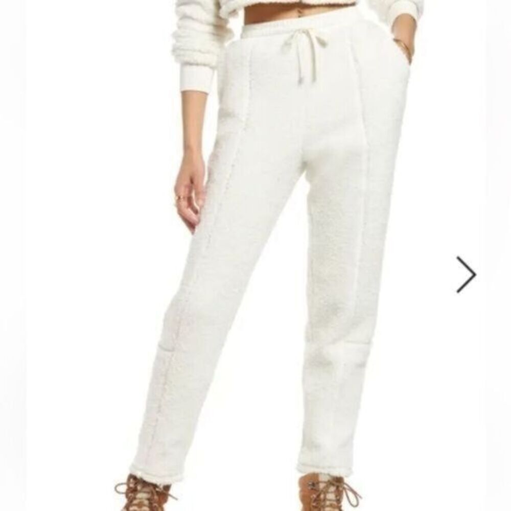 Nordstrom Bp Drawstring Waist Fleece Joggers Ivory 3X NWT